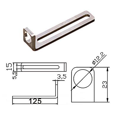 單槽金具L型支架--JD20E-110